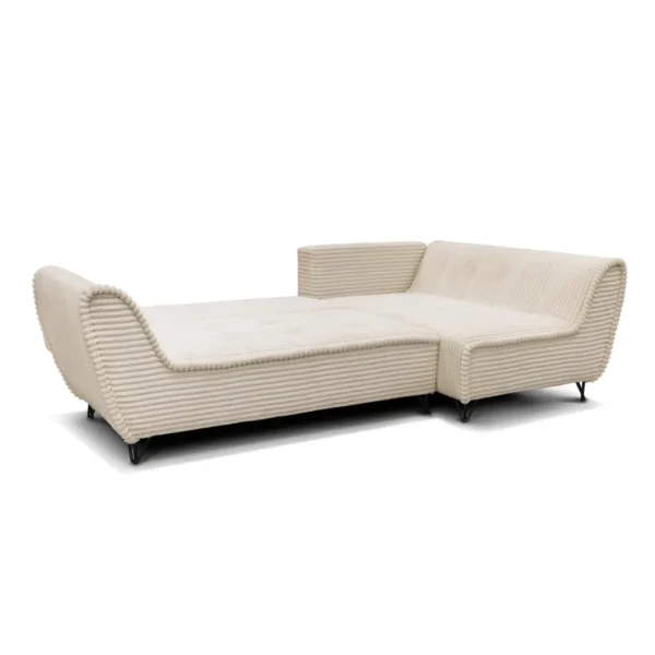 Beige Sectional Sofa Cocoli with Bed
