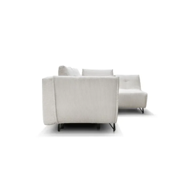 Beige Sectional Sofa Cocoli with Bed