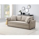Beige Fabric Irina Sofa W/Sleeper LV03110 By ACME 15