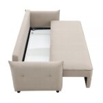 Beige Fabric Irina Sofa W/Sleeper LV03110 By ACME 16
