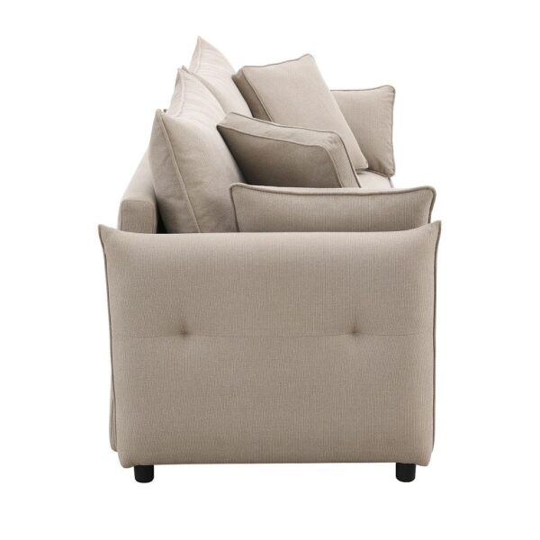 Beige Fabric Irina Sofa W/Sleeper LV03110 By ACME 12