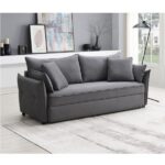 Gray Fabric Irina Sofa W/Sleeper LV03100 By ACME Luxury Sofas Mobilia Cleopatra 15 Gray Fabric Irina Sofa W/Sleeper LV03100 By ACME 15
