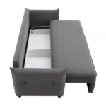 Gray Fabric Irina Sofa W/Sleeper LV03100 By ACME Luxury Sofas Mobilia Cleopatra 16 Gray Fabric Irina Sofa W/Sleeper LV03100 By ACME 16
