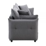 Gray Fabric Irina Sofa W/Sleeper LV03100 By ACME Luxury Sofas Mobilia Cleopatra 18 Gray Fabric Irina Sofa W/Sleeper LV03100 By ACME 18