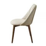Beige Fabric & Walnut Finish Willene Side Chair DN03146 By ACME 17
