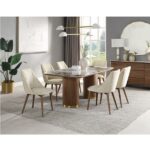Willene Walnut Dining Table with Ceramic Top DN03305 By ACME 20