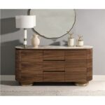 Willene Walnut Server Ceramic Top DN03148 By ACME 9