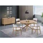 Oak Kasem Server DN02618 By ACME Servers Mobilia Cleopatra 14 Oak Kasem Server DN02618 By ACME 14