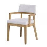 Gorge Fabric & Oak Finish Kasem Side Chair DN02616 By ACME 13