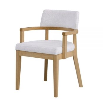 Gorge Fabric & Oak Finish Side Chair