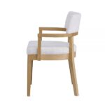 Gorge Fabric & Oak Finish Kasem Side Chair DN02616 By ACME 15