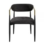 Black Fabric Jaramillo Side Chair DN02696 By ACME 14