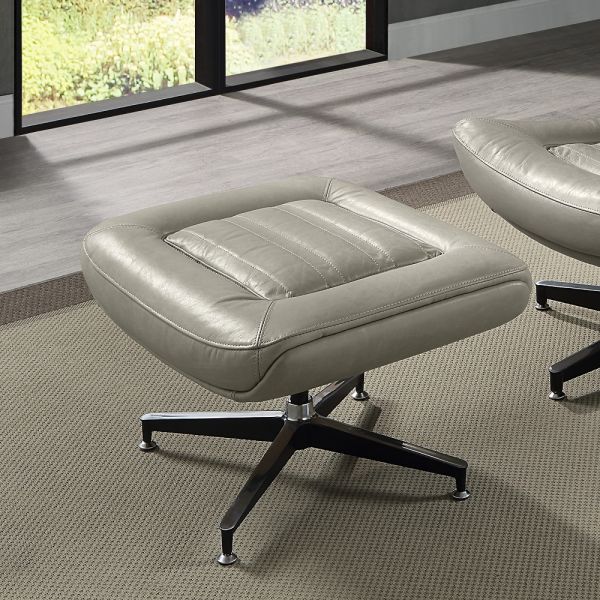 Twilight Leather Piran Ottoman AC02585 By ACME