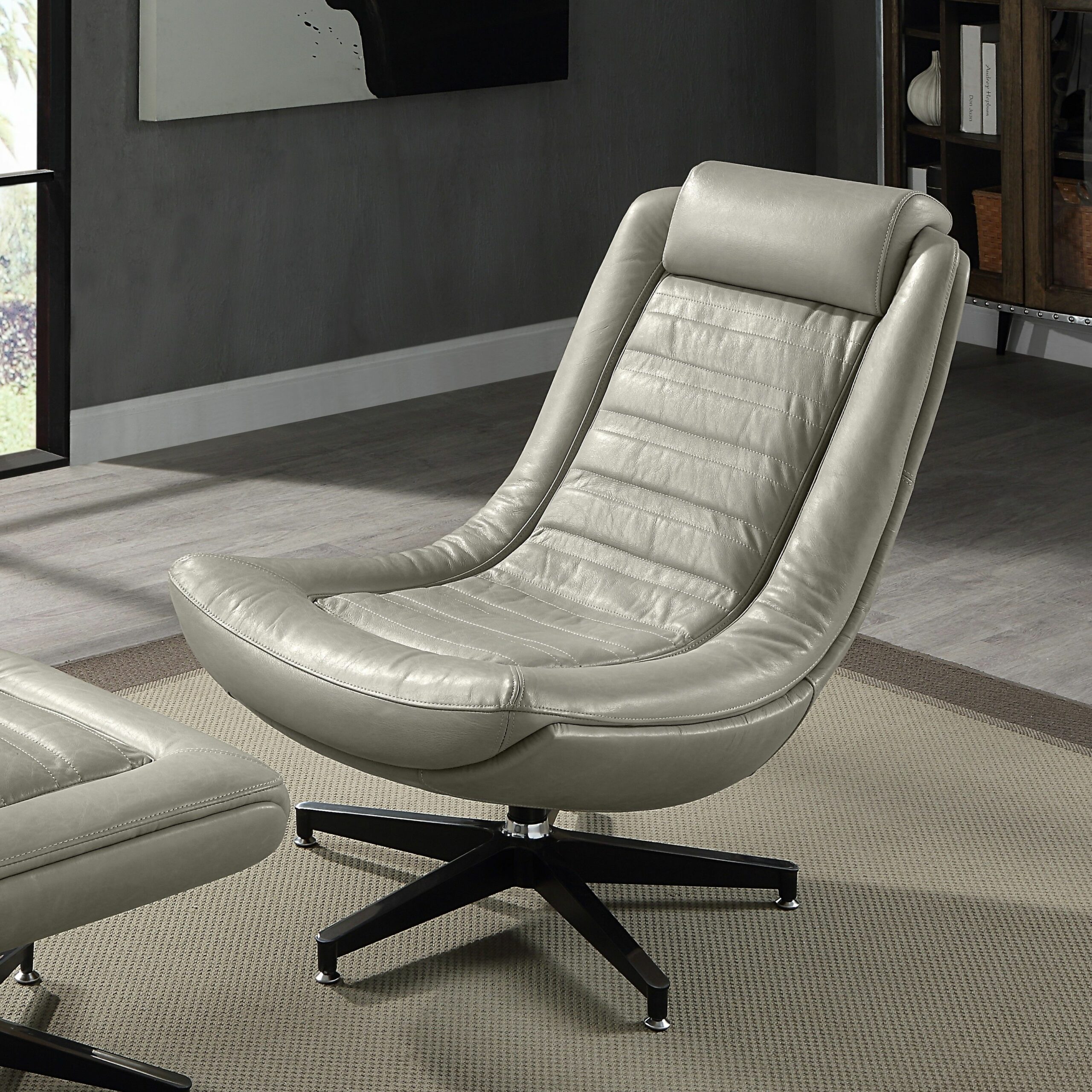 Twilight Leather Piran Accent Chair W/Swivel AC02584 By ACME 7