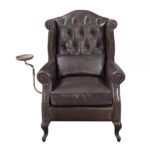 Vintage Brown Leather Pino Accent Chair AC02994 By ACME 14