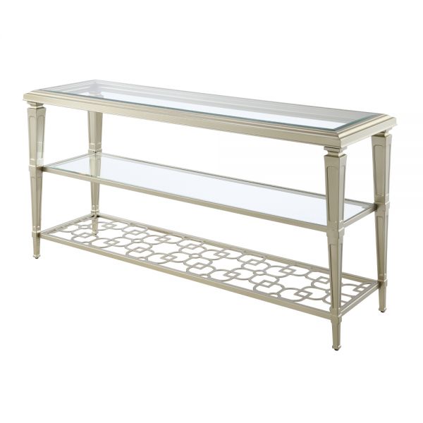 Silver Zaba Sofa Table LV02787 By ACME