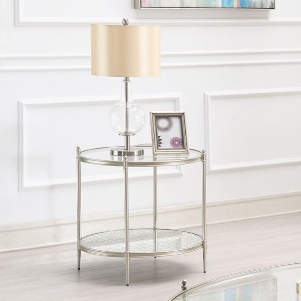 Silver Zaba End Table LV02756 By ACME