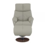 Gray Leather Kandoro Motion Accent Chair W/Swivel & Ottoman AC02991 By ACME Accent Chairs Mobilia Cleopatra 14 Gray Leather Kandoro Motion Accent Chair W/Swivel & Ottoman AC02991 By ACME 14