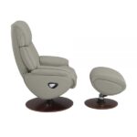 Gray Leather Kandoro Motion Accent Chair W/Swivel & Ottoman AC02991 By ACME Accent Chairs Mobilia Cleopatra 15 Gray Leather Kandoro Motion Accent Chair W/Swivel & Ottoman AC02991 By ACME 15