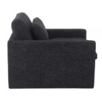Dark Gray Fabric Frederick Swivel Chair W/Pillow AC03143 By ACME Accent Chairs Mobilia Cleopatra 13 Dark Gray Fabric Frederick Swivel Chair W/Pillow AC03143 By ACME 13