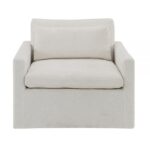Ivory Fabric Frederick Swivel Chair W/Pillow AC03142 By ACME Accent Chairs Mobilia Cleopatra 12 Ivory Fabric Frederick Swivel Chair W/Pillow AC03142 By ACME 12