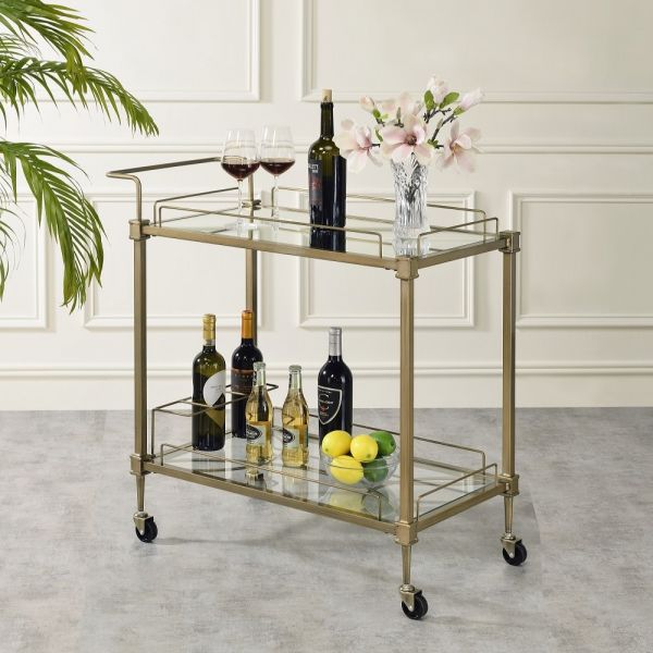 Brass Aditya Serving Cart AC02597 By ACME