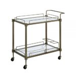 Brass Aditya Serving Cart AC02597 By ACME Servers Mobilia Cleopatra 10 Brass Aditya Serving Cart AC02597 By ACME 10