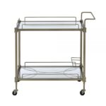 Brass Aditya Serving Cart AC02597 By ACME Servers Mobilia Cleopatra 11 Brass Aditya Serving Cart AC02597 By ACME 11
