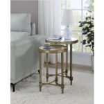 Brass Aditya Nesting Table LV02596 By ACME 9
