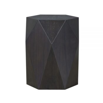 Antique Black Finish End Table