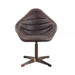 Ebony Leather Pipino Accent Chair W/Swivel AC02582 By ACME Accent Chairs Mobilia Cleopatra 14 Ebony Leather Pipino Accent Chair W/Swivel AC02582 By ACME 14