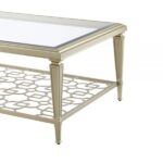 Glass Top & Silver Finish Zaba Coffee Table LV02785 By ACME 8