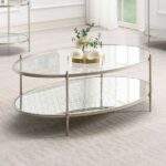 Glass Top & Silver Finish Zaba Coffee Table LV02755 By ACME Luxury Coffee Tables Mobilia Cleopatra 11 Glass Top & Silver Finish Zaba Coffee Table LV02755 By ACME 11