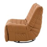 Orange Chenille Talmon Recliner W/Swivel LV03072 By ACME Recliners Mobilia Cleopatra 13 Orange Chenille Talmon Recliner W/Swivel LV03072 By ACME 13
