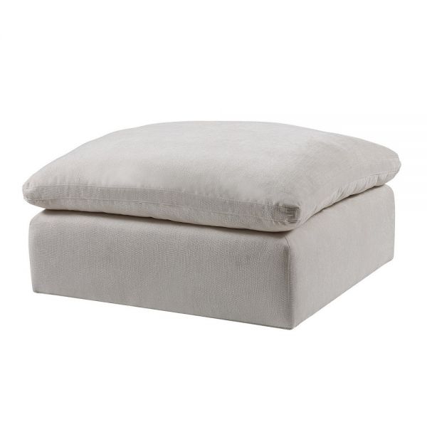 Ivory Linen Naveen Modular – Ottoman LV55132 By ACME