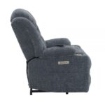 Blue Chenille Omarion Power Recliner W/Lift & Heating & Massage LV02996 By ACME Recliners Mobilia Cleopatra 27 Blue Chenille Omarion Power Recliner W/Lift & Heating & Massage LV02996 By ACME 27
