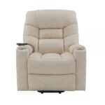 Light Gray Leather Aire Nairi Power Recliner W/Lift & Heating & Massage LV02995 By ACME Recliners Mobilia Cleopatra 24 Light Gray Leather Aire Nairi Power Recliner W/Lift & Heating & Massage LV02995 By ACME 24