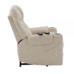 Light Gray Leather Aire Nairi Power Recliner W/Lift & Heating & Massage LV02995 By ACME Recliners Mobilia Cleopatra 25 Light Gray Leather Aire Nairi Power Recliner W/Lift & Heating & Massage LV02995 By ACME 25
