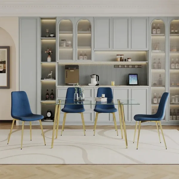 DT038G+DCK55G SET 9PC Dining Set By Artisan Furniture - Image 2