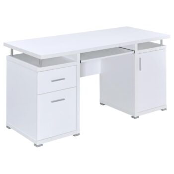 Tracy 2-drawer Computer Desk White 800108 by Coaster Furniture