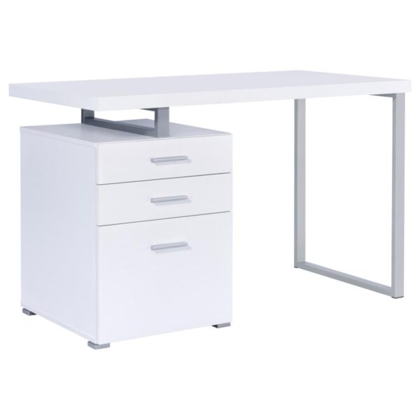 Brennan 3-drawer Office Desk White 800325 by Coaster Furniture 9
