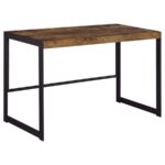 Estrella Writing Desk Antique Nutmeg and Gunmetal 800655 by Coaster Furniture 15