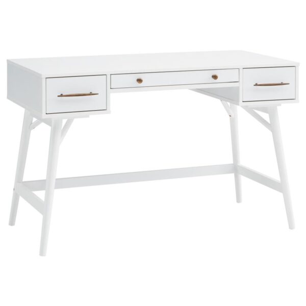 Mugga 3-drawer Writing Desk White by Coaster Furniture 4