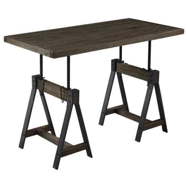 Delmar Adjustable Writing Desk Burnished Cognac by Coaster Furniture 4