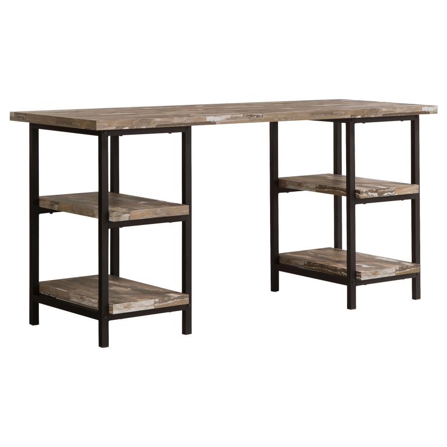 Kemper 4-shelf Writing Desk Salvaged Cabin by Coaster Furniture