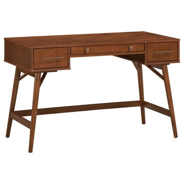 Mugga 3-drawer Writing Desk Walnut by Coaster Furniture 4