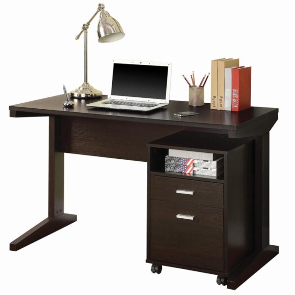 Breslin 2-piece Writing Desk Set Cappuccino by Coaster Furniture 4