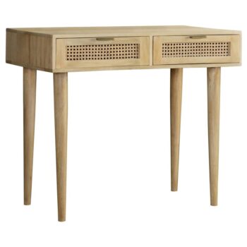 Rectangular 2-drawer Accent Writing Desk Natural by Coaster Furniture