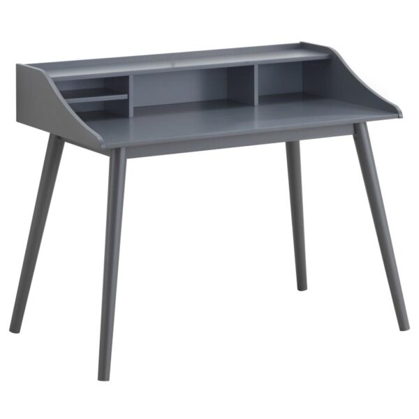 Percy 4-compartment Writing Desk Grey by Coaster Furniture 4