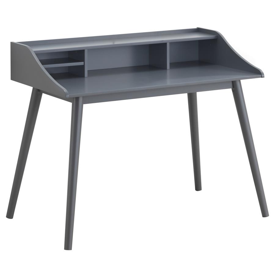 Percy 4-compartment Writing Desk Grey by Coaster Furniture